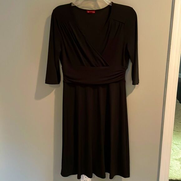 Merona Black cross front dress - size M - Picture 2 of 4